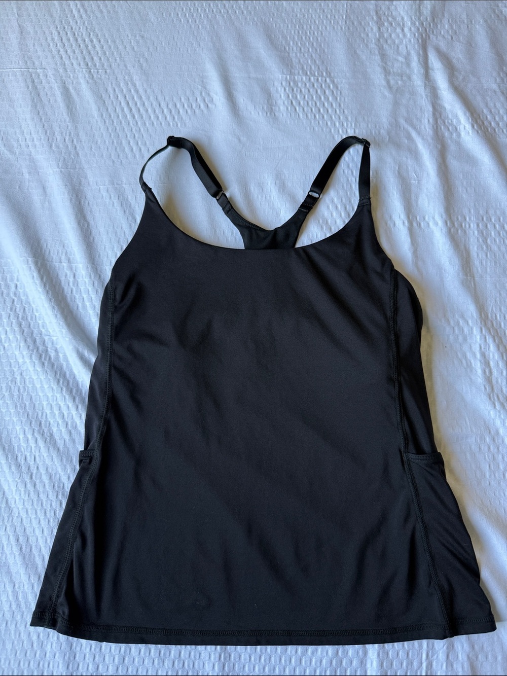 Fabletics Black Racerback Workout Tank - Picture 6 of 9